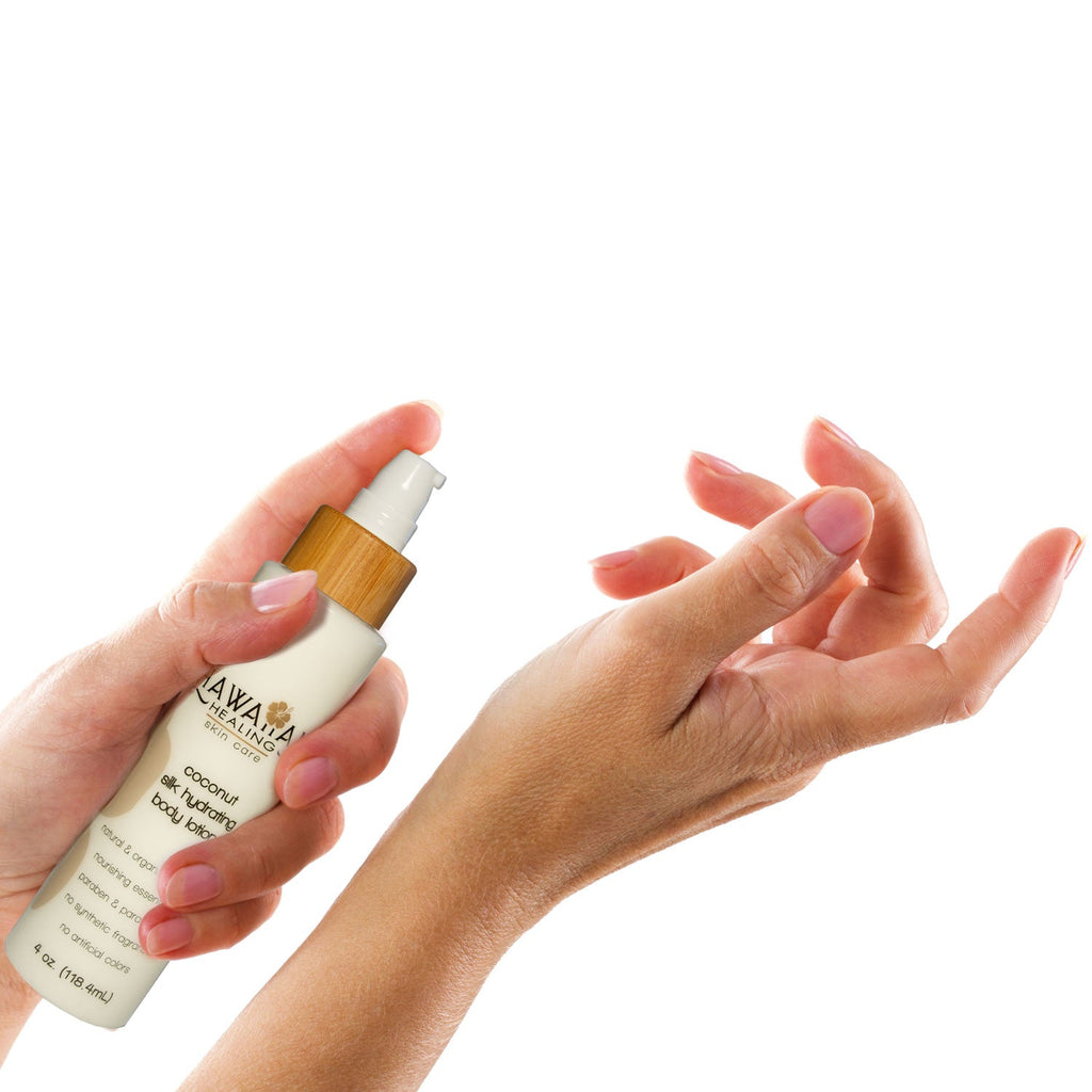 Hawaiian Healing Skin Care | Natural Coconut Scented Silk Hydrating Body Lotion - Hawaiian Healing