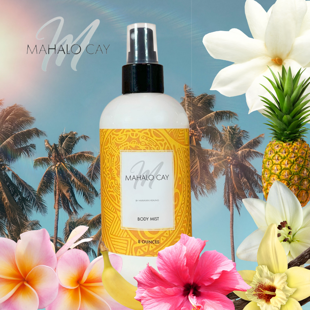 Mahalo Cay Body Mist by Hawaiian Healing | 8 oz Bottle - Hawaiian Healing
