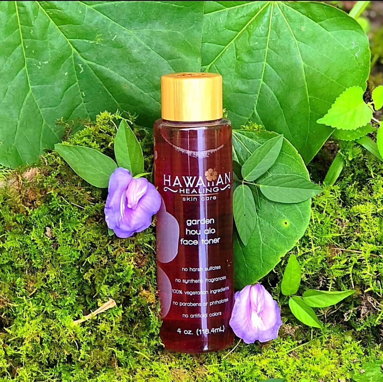 Hawaiian Healing Skin Care, Garden Hou Alo Face Toner with Rose and Witch  Hazel Hydrosol, 100% Organic, Vegan, and Hydrating